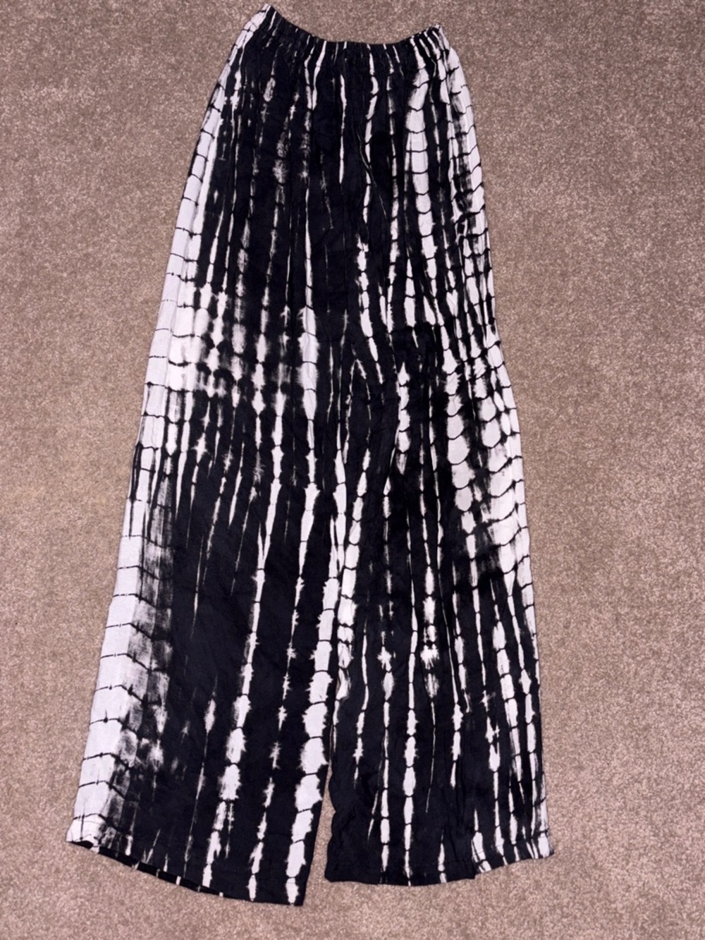 Boho Bali Black and White Pants
